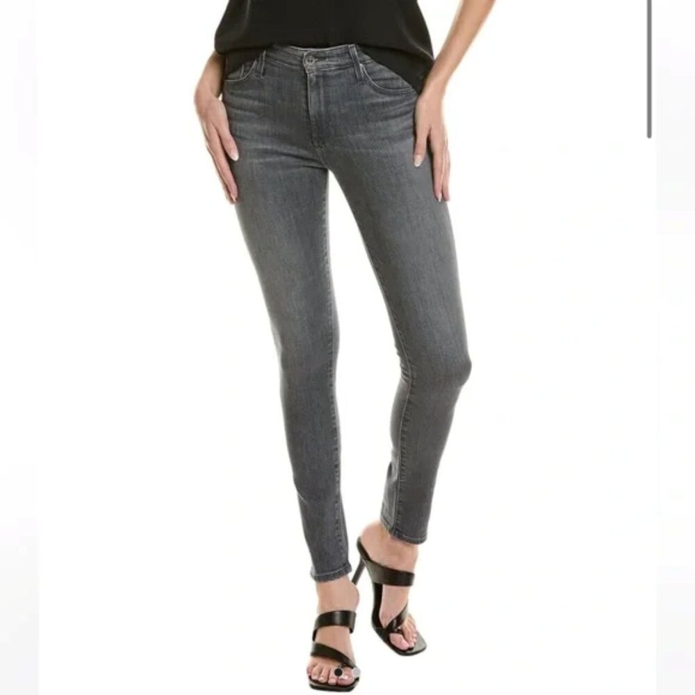 Adriano Goldschmied Farrah Aldgate Dark Gray High Rise Skinny Jeans Size 26R